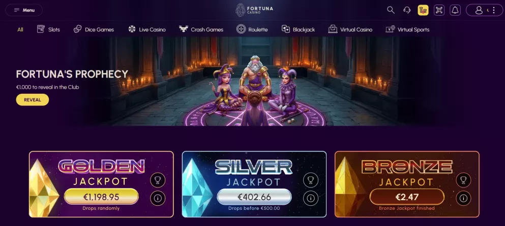 Fortuna Casino – Bis zu 1000 € Bonus und 200 Freispiele sichern